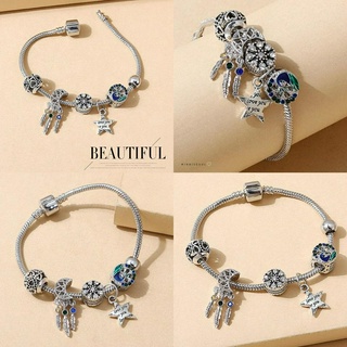 A26 สร้อยข้อมือ BEAUTIFUL Silver ทอฝันเงิน ไม่ลอก ไม่ดำ สายปรับไม่ได้ จัดส่งทุกวัน