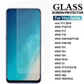 ฟิล์มกระจกนิรภัย กันรอยหน้าจอ 9H สําหรับ Vivo Y11 Y12 Y15 Y17 Y19 Y20 Y12S Y30 Y50 31 Y51/ Y91 Y91C Y93 Y97 Y85 Y83