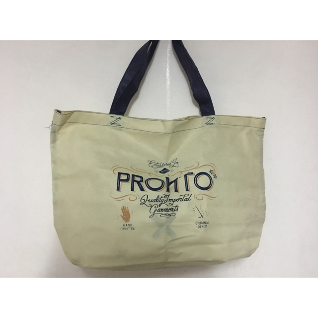 ถุงป้า pronto denim สีขาว