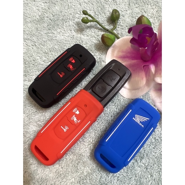<AB125/160 new> ฝาครอบ (ฝาครอบ), ฝาครอบกุญแจ Smartkey AB125 / AB160 ทําจากซิลิคอนคุณภาพสูง (2 แถบ)