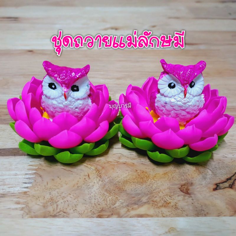 🌺 ชุดนกฮูกถวายพระแม่ลักษ 🌺 นกฮูก พระแม่ลักษมี แม่ลักษมี