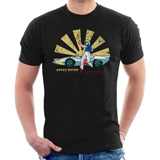 T-shirt  เสื้อยืดแขนสั้นลําลอง พิมพ์ลาย Speed Racer แฟชั่นเรโทร สไตล์ญี่ปุ่น สําหรับผู้ชายS-5XL