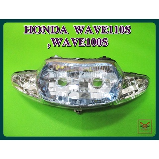 HONDA WAVE110S WAVE100S HEADLIGHT HEADLAMP SET // ไฟหน้า (เพชร) ติดรถ (หน้ากว้าง 39 ซม.) สินค้าคุณภาพดี