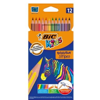 Bic Kids EVOLUTION STRIPES 12สี