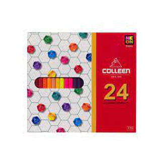 COLLEEN สีไม้คอลลีน 24 สี 24 แท่ง กล่องกระดาษ (8851316000022)