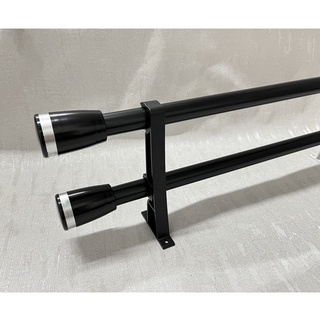 ราวผ้าม่าน ราวม่าน อุปกรณ์ราวผ้าม่านครบชุด ราวขนาด 28 mm.(ราวคู่)