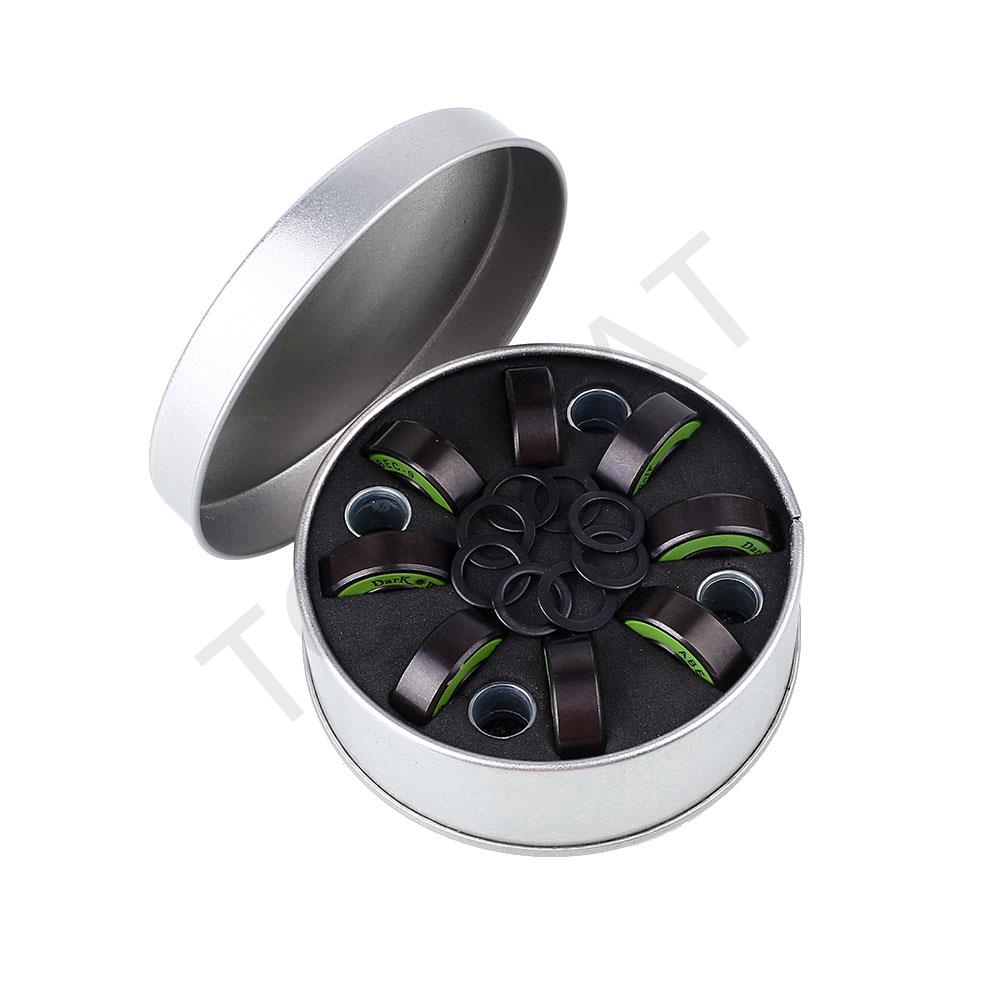 8pcs Skateboard Longboard Roller Skate Accessories Bearings Washer Kit