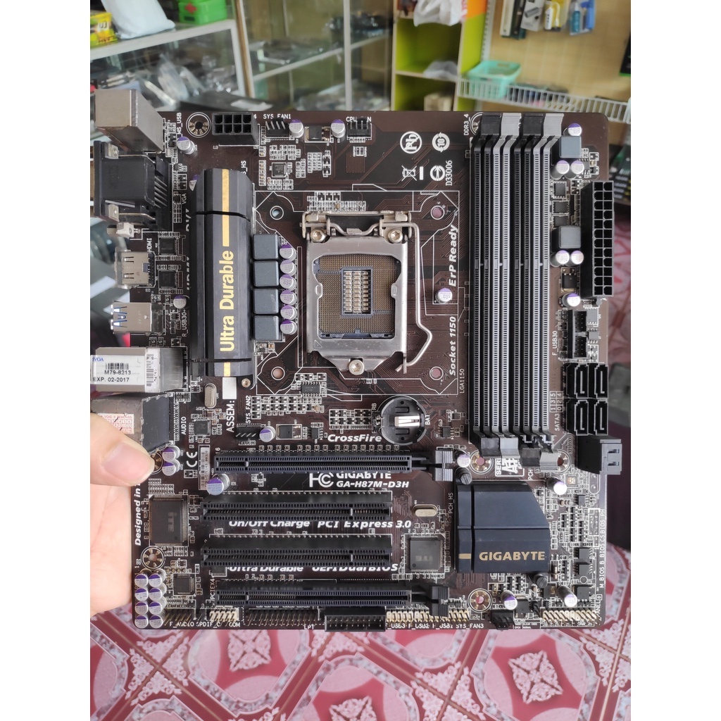 MAINBOARD (เมนบอร์ด) 1150 GIGABYTE GA-H87M-D3H มือสอง