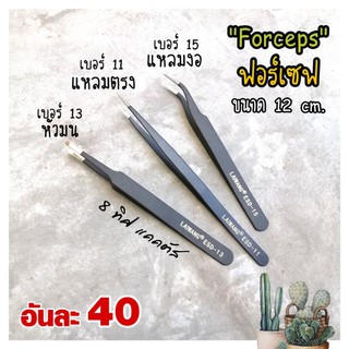 ราคา[NUNUM15 ลด15%] ฟอร์เซฟ รุ่น มีเบอร์ // forceps แบบหนา อย่างดี ขนาด 12-12.5 cm ที่คีบ แคคตัส กระบองเพชร