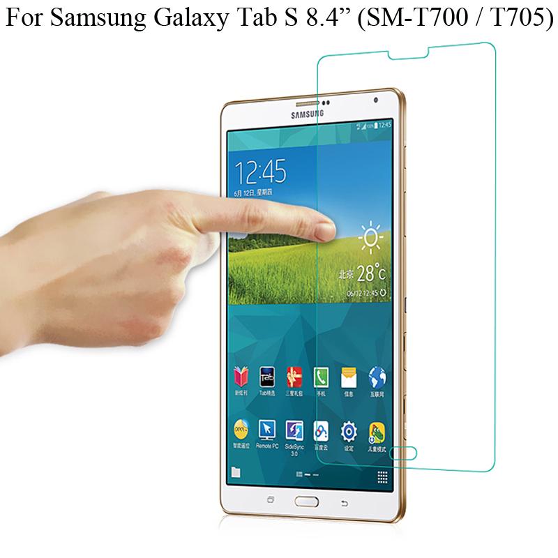 ซัมซุง การป้องกันหน้าจอ For Samsung Galaxy Tab S 8.4 T700 T705 8.4inch กระจกนิรภัย ป้องกันหน้าจอ