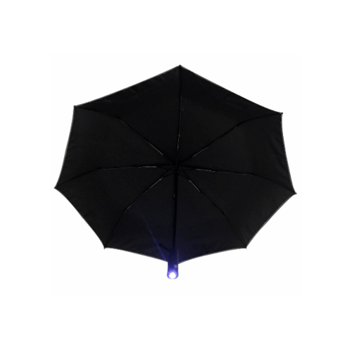 GlobalHouse ร่มเปิดอัตโนมัติ(มือจับมีไฟฉาย) รุ่น HH-3078 BLK สีดำ สินค้าของแท้คุณภาพดี