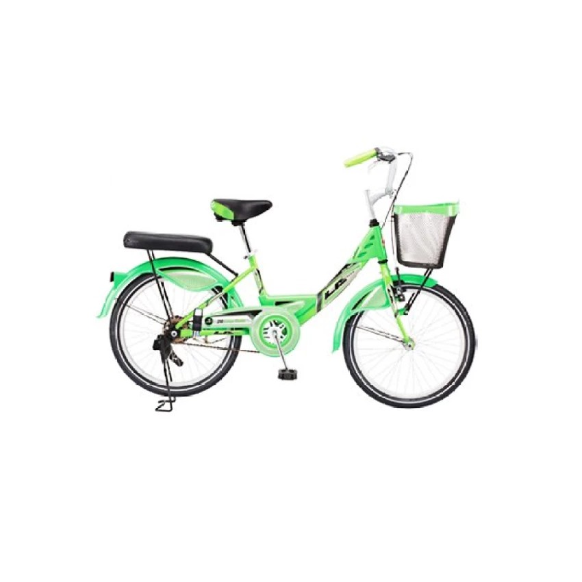 LA Bicycle จักรยาน รุ่น 24" City ล้อเหล็ก steel - green