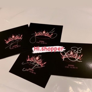 พร้อมส่ง SIGNED CARD BLACKPINK 💖🖤 ลายเซนต์แบลคพิ้งค์ **ราคาต่อเมมเบอร์**