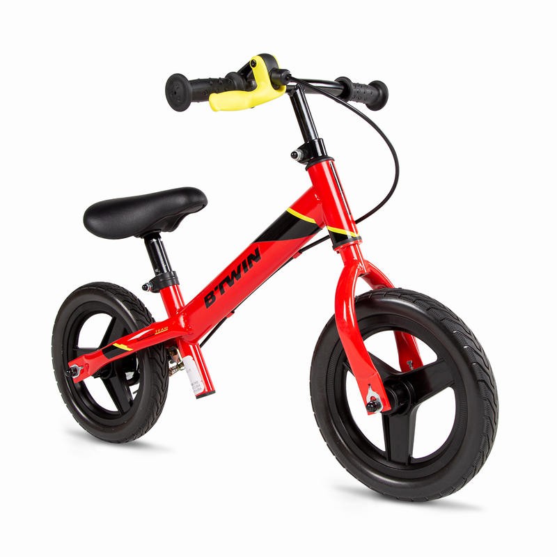 จักรยานทรงตัวเด็ก จักรยานเด็ก จักรยานทรงตัวสำหรับเด็ก สีแดง BTWIN Run Ride 520 MTB RED Kids' 10 -Inc