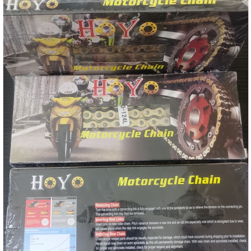 420HY15 FZ150 LC135 EX5 420H O-RING CHAIN หรือ Heavy Duty Chain HOYO MOTOCYCLE DRIVE CHAIN