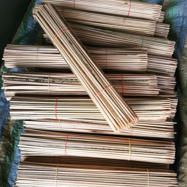 ไม้เสียบธนบัตร (1 มัด มี 100 อัน) ไม้เปล่า ผ่าปลาย