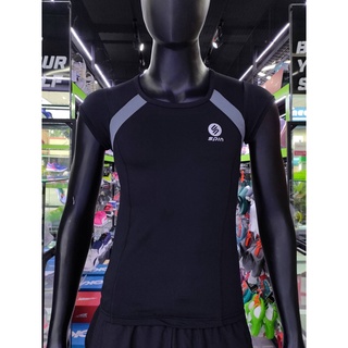 Spin เสื้อออกกำลังกายผู้หญิง (A-102-เทา/ดำ)