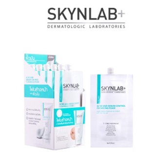 (พร้อมส่งแบบซอง และยกกล่อง6ซอง)Skynlab Acne And Sebum Control Cleansing Foam สกินแล็บ แอคเน่ ซีบัม คอนโทรล คลีนซิ่ง โฟม