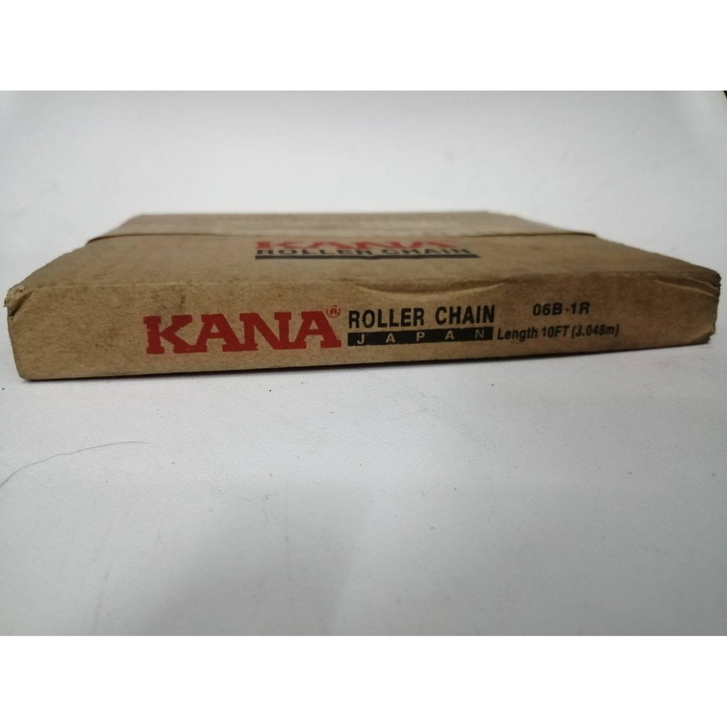 KANA โซ่เดี่ยวเบอร์ 06B-1R 10ฟุต = 1กล่อง โซ่ส่งกำลัง โซ่ลำเลียง KANA Roller Chain 06B-1R KANA แท้10