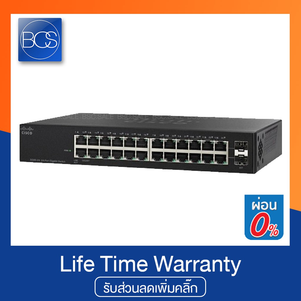 CISCO SG95-24 Compact 24-Port Gigabit Switch (สวิตซ์)