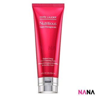 Estee Lauder Nutritious Super-Pomegranate Radiant Energy 2-in-1 Cleansing Foam Cleanser 125ml