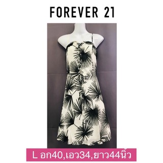 Forever 21 เดรสสายเดี่ยวแบบสวย Sizeอก40,เอว34,สะโพก44แบรนด์แท้ไม่ใช่สินค้าจากจีนไม่ใช่สินค้าก็อป