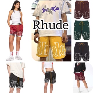 (มาใหม่) Rhude กางเกงขาสั้น กางเกงผู้ชาย กางเกงกีฬา แนวสตรีท ใส่สบาย สวมใส่ได้ทั้ง ชาย-หญิง