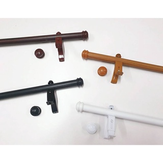 (ใส่โค้ดลด 120 ฿) ราวม่าน หัวเข้ามุม อุปกรณ์ครบชุด (สินค้าพร…