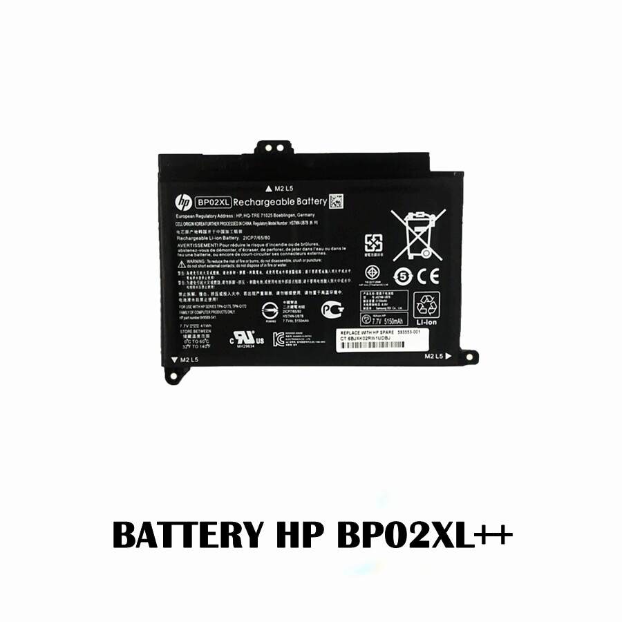 BATTERY HP BP02XL++ ของแท้ HP Pavilion 15-AU / แบตเตอรี่โน๊ตบุ๊คHP แท้ (ORG) gaming mousepad signo