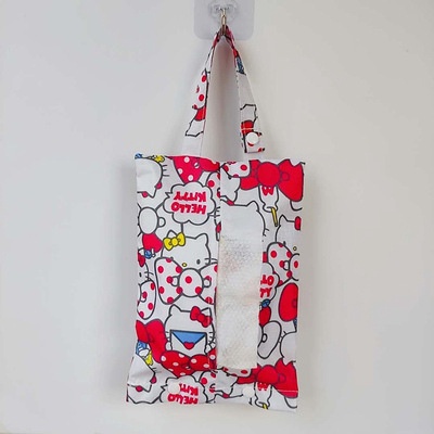 กระเป๋าใส่ทิชชู่ กันน้ำ กันฝุ่น แบบพกพา สําหรับแขวนหลังเบาะรถยนต์ - รูปที่ 5