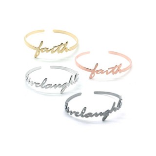 Word bangle กำไลอักษรสลัก