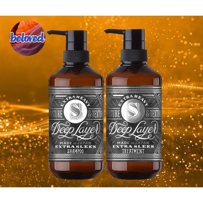 Deep Layer Extra Sleek Shampoo/Treatment แชมพู ครีมนวดผม สำหรับผมเส้นเล็ก แห้งเสีย
