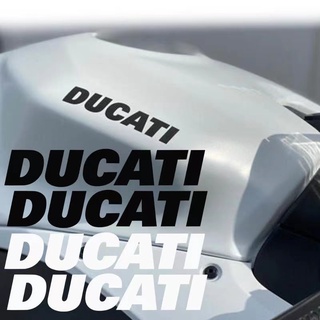 สติกเกอร์ไวนิลสะท้อนแสง ลายโลโก้ Fairing Racing Tail Pedal Body DIY สําหรับติดตกแต่งรถจักรยานยนต์ DUCATI DUCATI จํานวน 2 ชิ้น ต่อชุด