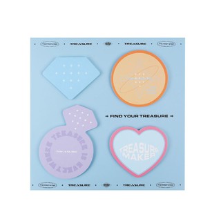 【TREASURE แท้จริง】 [ILOVEYOU] กระดาษโน้ต แบบมีกาว ลาย TREASURE STICKY NOTE SET