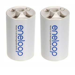 Eneloop ตัวแปลงถ่าน AA เป็น ขนาด D ของแท้ แพค 2 ชิ้น