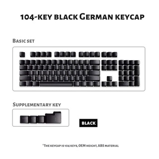 ปุ่มคีย์บอร์ด OEM Backlit German/Abnt2 104 คีย์ สําหรับคีย์บอร์ดเมคคานิคอล AZERTY ISO