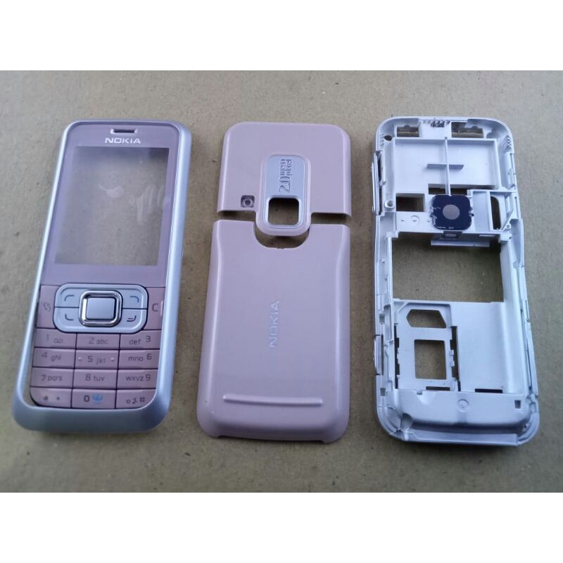 เคส nokia 6120c สีชมพู plus Bone