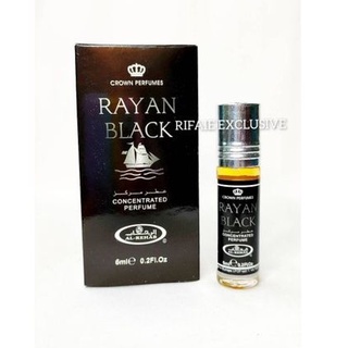 น้ำหอมอาหรับ Rayan Black Parfum by Al Rehab 6ml น้ำหอม​ออยล์​ น้ำหอมดูไบ​