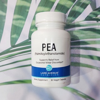 พีอีเอ PEA (Palmitoylethanolamide) 600 mg Per Serving 30 Veggie Capsules (Lake Avenue Nutrition®)