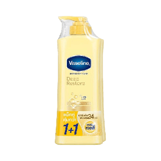 วาสลีน อินเทนซีฟ แคร์ โลชั่น ดีพ รีสโตร์ ผิวชุ่มชื่น 300 มล. แพ็คคู่ Vaseline Intensive care Lotion Deep Restore Yellow 300 ml. Twin( ครีมทาผิว ครีมกันแดด lotion Whitening Lotion Body Moisturizer Body Lotion ) ข