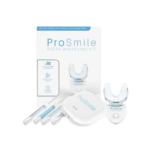 [ส่งฟรี พร้อมส่ง] ฟอกฟันขาว ชุดใหญ่ จัดเต็ม ProSmile พร้อม เจลฟอกฟันขาว สูตรดีที่สุดถึง 3 หลอด อุปกรณ์ครบชุด