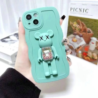 เคสไอโฟน14 Pro max หมุนรอบได้ 3D Violent Bear มีขาตั้งไห เคสโทรศัพท์ซิลิโคน for iPhone11 เคสไอโฟน7พลัส เคสไอโฟน13  เคสไอโฟนXs 6  caseiPhone12Pro max  iphone13 SE3 เคสไอโฟน14พลัส 12 เคสi8plus