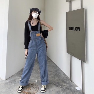 Many Jeans Overalls เอี๊ยมกางเกงยีนส์ขายาวพร้อมส่ง