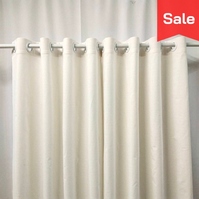 แนะนำ ผ้าม่าน ผ้าม่านผ้าฝ้าย 100% สไตล์มินิมอล ผ้าม่านหน้าต่างและประตู (เทคเจอร์ในตัว) ราคาพิเศษ มีเก็บเงินปลายทาง