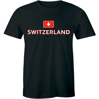 [S-5XL]เสื้อยืด พิมพ์ลายธงชาติฟุตบอล Switzerland Country สวมใส่สบาย สําหรับผู้ชาย