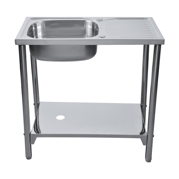 ซิงค์ขาตั้ง พร้อมก๊อก 1B1D TEKA AS 80 780X430X800MM