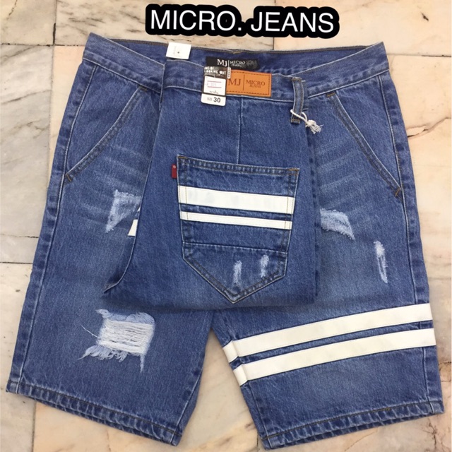 กางเกงขาสั้นยีนรุ่นR319 ผ้าฟอกสีอ่อน SIZE 28-42