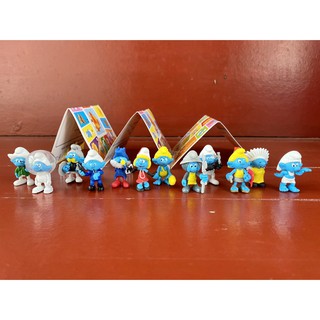 MASCOT : CHUPA CHUPS LOLLIPOPS : THE SMURFS MINI FIGURE COLLECTIONS มินิฟิกเกอร์ เดอะ สเมริฟท์ ครบชุด 12 แบบ