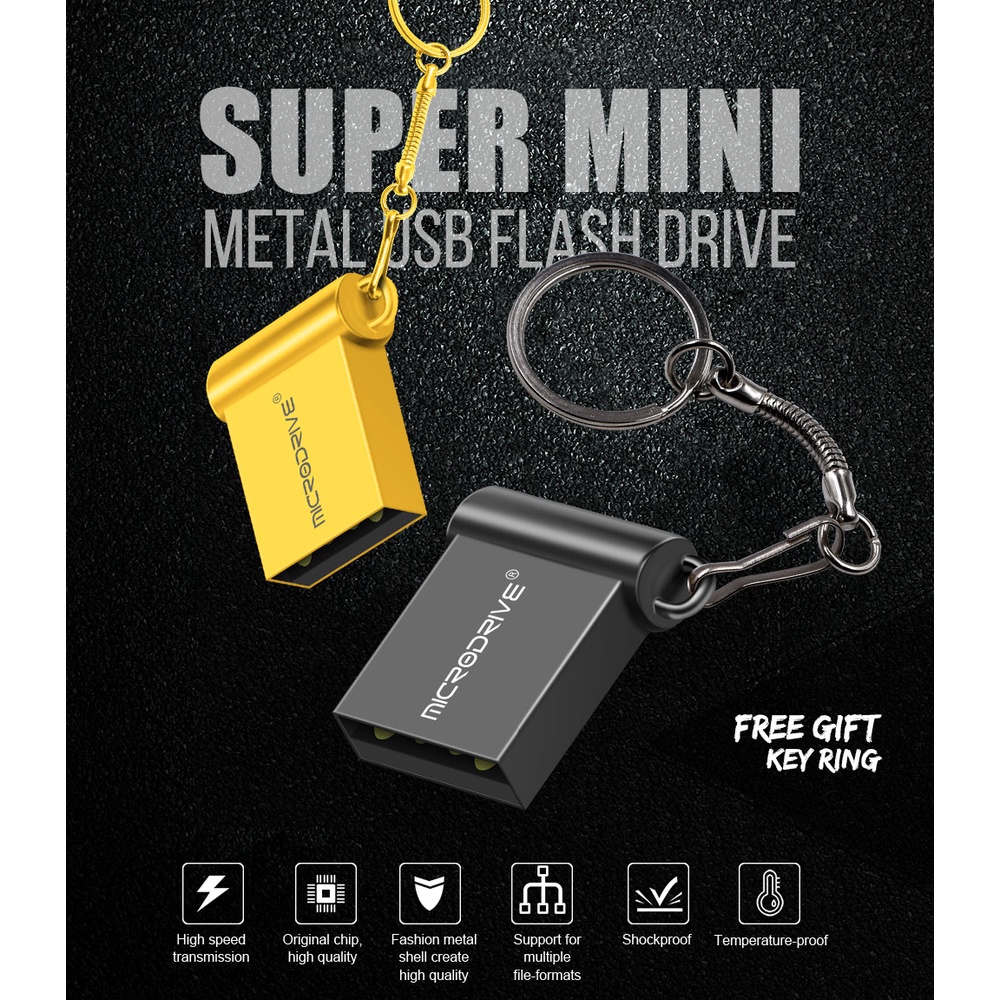 Original Super mini 32GB pendrive metal USB flash drive 16GB 32GB 64GB ...