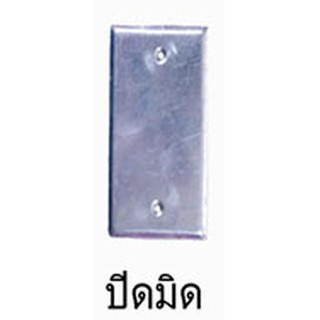 ฝาปิดเอฟ. เอส. บ๊อกซ์ 2"×4" แบบปิดมิด
(F.S. Cover F.S. Cover Plate 2"×4")